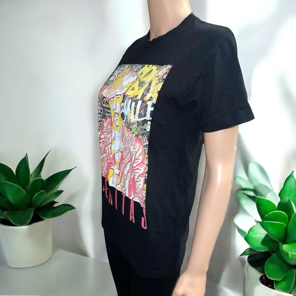 Heritaj Richard Pryor-Red Abstract Art Mural Tee - Picture 8 of 13